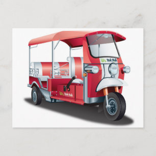 Big Red Tuk Tuk! Postkarte