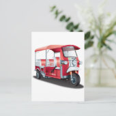 Big Red Tuk Tuk! Postkarte (Stehend Vorderseite)