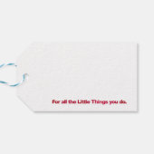 Big Red Vielen Dank Geschenkanhänger (Rückseite Horizontal)