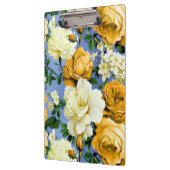 Big Retro Gelbe Rose Blume Klemmbrett (Links)