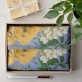 Big Retro Gelbe Rose Blume Seidenpapier (Geschenk)