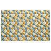 Big Retro Gelbe Rose Blume Textil Stoff (Yard (91,4 cm))