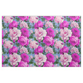 Big Retro Lila Rose Blume Textil Stoff (Fat Quarter (45,7 x 55,9 cm))