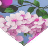 Big Retro Lila Rose Blume Tischdecke (Schrägansicht)