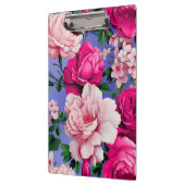 Big Retro Rosa Blume Klemmbrett (Links)