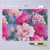 Big Retro Rosa Blume Seidenpapier (Handwerk)