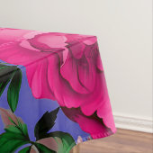 Big Retro Rosa Blume Tischdecke (Beispiel)
