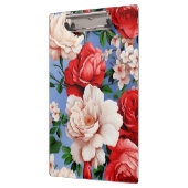 Big Retro Rote Rose Blume Klemmbrett (Links)