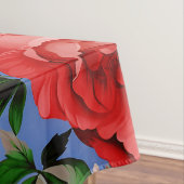 Big Retro Rote Rose Blume Tischdecke (Beispiel)