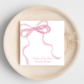 Big Ribbon Coquette Personalisiert Napkin Serviette