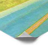 Big Rig Car Transporter Truck Driver Art Poster (Ecke)