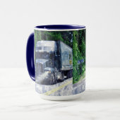 Big Rig Cargo Truck Drinks Tasse (Vorderseite Links)