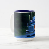 Big Rig Cargo Truck Kaffeepause Tasse (Vorderseite Links)