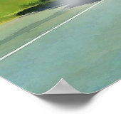 Big Rig Freezer Truck Truck Driver Art Poster (Ecke)