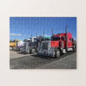 Big Rig LKW bei USA LKW Stopp Puzzle (Horizontal)