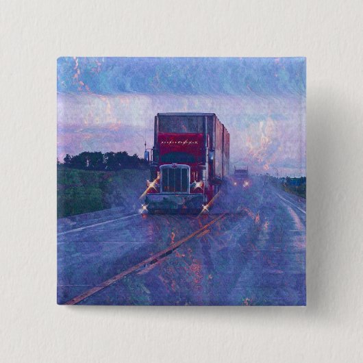 BIG RIG LKW & LKW für LKW-Liebhaber Button (Vorderseite)