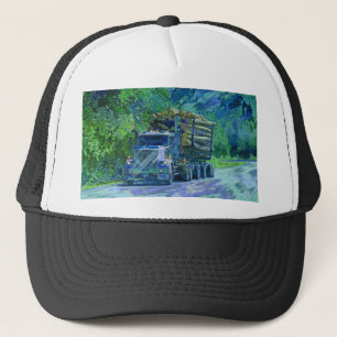 Big Rig Logging Truck Driving Trucker Hat Series Truckerkappe