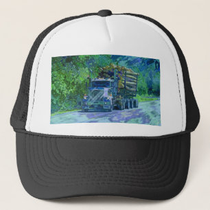 Big Rig Logging Truck Driving Trucker Hat Series Truckerkappe