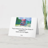 Big Rig Red Road LKW-Liebhaber Geburtskarte Karte (Rückseite)