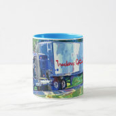 Big Rig, Schwertransporter, LKW Tasse (Zentrum)