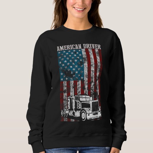 Big Rig Semi-Trailer Truck Driver Gi Sweatshirt (Vorderseite)