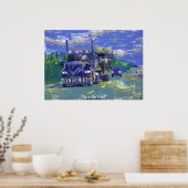 Big Rig Truck Highway Autofahrer Art Poster (Küche)