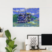Big Rig Truck Highway Autofahrer Art Poster (Heimbüro)