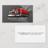 Big Rig Truck | Licensed Operator  Visitenkarte (Vorne/Hinten)