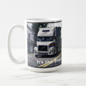 Big Rig Weißer LKW für LKW & Kids Kaffeetasse (Links)