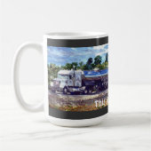 Big Rig Weißer LKW für LKW & Kids Kaffeetasse (Links)