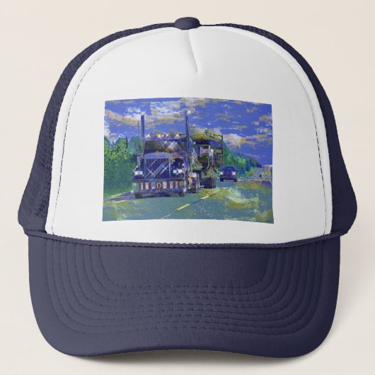 BIG RIGS TRUCK DRIVERS GEAR TRUCKER HATTE TRUCKERKAPPE (Vorderseite)