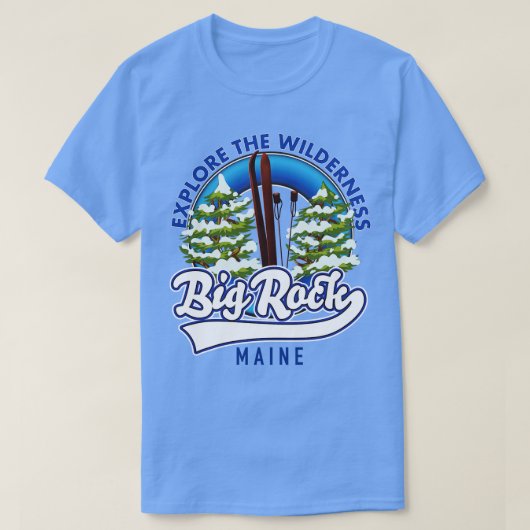Big Rock Maine Skireise T-Shirt (Design vorne)
