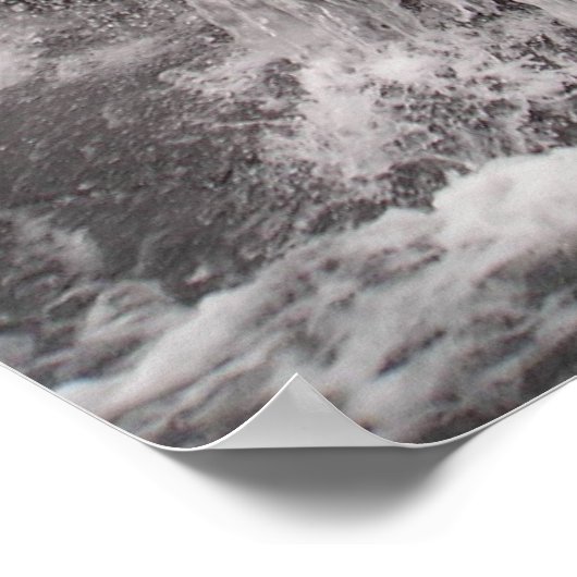 Big Rock Water Fall Poster (Ecke)