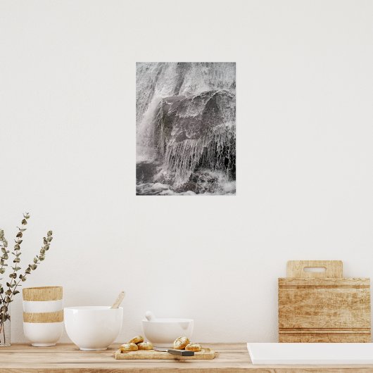 Big Rock Water Fall Poster (Küche)