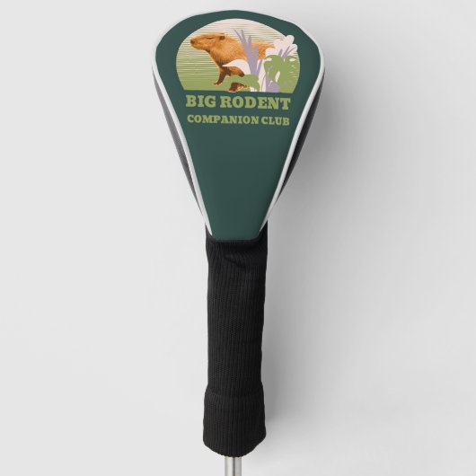 Big Rodent Companion Club Capybara Golf Headcover (Vorderseite)