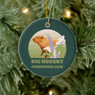 Big Rodent Companion Club Capybara Keramik Ornament