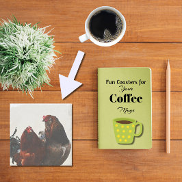 Big Rooster Little Rooster Farm Style Art Unterset Steinuntersetzer