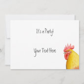 Big Rooster-Party Einladung (Rückseite)