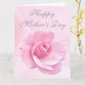 BIG Rose Custom Beautiful Muttertagskarte Karte (Gelbe Blume)