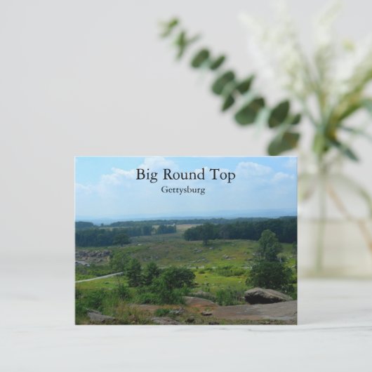 Big Round Top in Gettysburg Postkarte (Stehend Vorderseite)