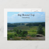 Big Round Top in Gettysburg Postkarte (Vorne/Hinten)