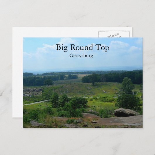 Big Round Top in Gettysburg Postkarte (Vorne/Hinten)