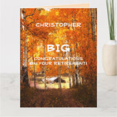 BIG Ruhestand Herzlichen Glückwunsch JUMBO, Kabine Karte (Vorderseite)