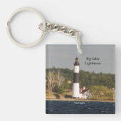 Big Sable Lighthouse doppelseitige Schlüsselkette Schlüsselanhänger (Vorderseite)