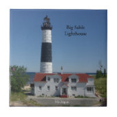 Big Sable Lighthouse Fliesen (Vorderseite)