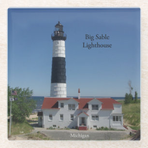 Big Sable Lighthouse Glashütte Untersetzer