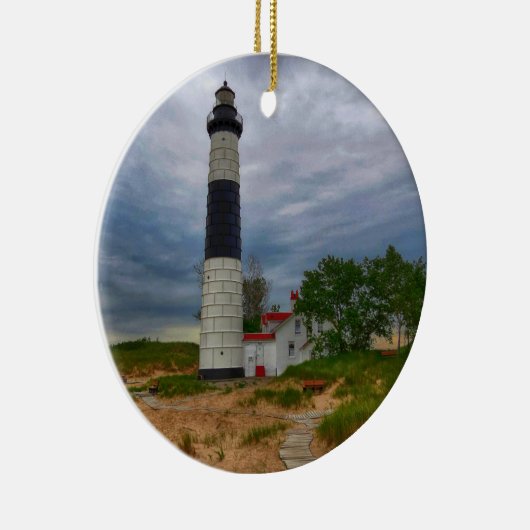 Big Sable Lighthouse Keramik Ornament (Rechts)