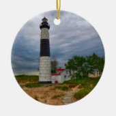 Big Sable Lighthouse Keramik Ornament (Vorne)