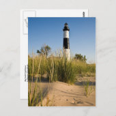 Big Sable Lighthouse Postcardcopy Postkarte (Vorne/Hinten)