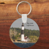 Big Sable Lighthouse Schlüsselkette Schlüsselanhänger (Vorderseite)